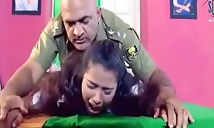 Army officer is forcing a lady to abiding sex in his take meals