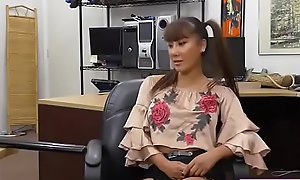 Asian legal age teenager Tiffany Rain fucks pawnowner