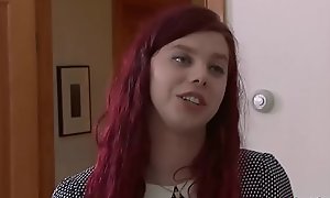 Redhead teen shemale got obbsesed with their way teacher
