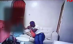 Cctv footage shows Nigerian actor #baba ijesha and a teen skirt