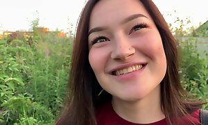 public outdoor blowjob there creampie from shy girl in the bushes - Olivia Moore