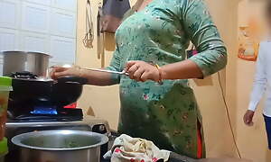 Indian hot wife got fucked while cooking in pantry