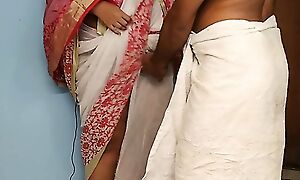 Devar fucked to the fullest helping desi Bhabhi to wear saree - uhh Ahh sound