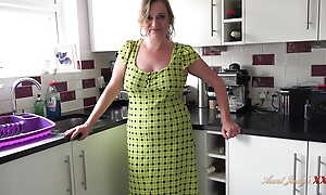 AuntJudysXXX - 46yo Broad in the beam Tit MILF Housewife Nel - Kitchen POV Experience