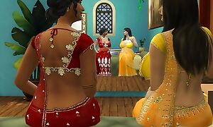 Hindi Version - Drag queen aunty Manju strap-on fianc Lakshmi - Wickedwhims