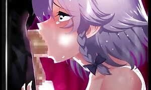 Obtain hardcore in the air sweet cacodemon maid - Hentai Uncensored CG12