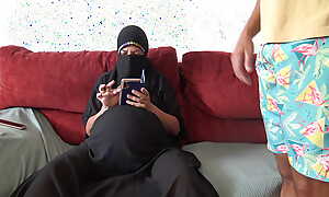 Pregnant Arab Wife Lets British Stepson Cum On Her Belly