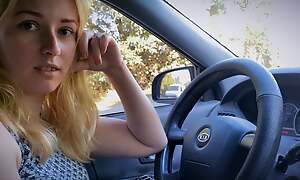 Helped the blonde fix the car added to fucked her