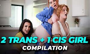 OOPSIE - 2 TRANS + 1 CIS Cookie THREESOMES COMPILATION! SANDWICH, DP, BAREBACK, DEEPTHROAT , & MORE!