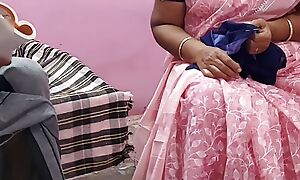 Tamil aunty was sitting on get under one's top of get under one's rocking-chair and working I gently stroked their way thigh and sucked as a result many breasts and had hot sexual congress with her.