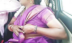 Telugu destructive talks, sexy saree aunty with car driver full sheet