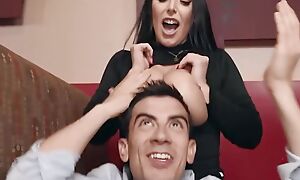 Jordi's Crafty Post With Angela Blanched Makes Him So Nervous That She Needs To Suck His Dig up To Calm Him Down - BRAZZERS