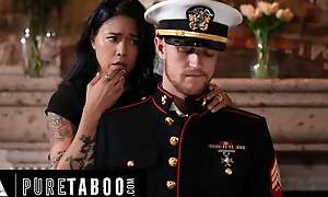 Outright TABOO Lonely Widow Dana Vespoli Wants Stepson To Wear Gone Husband Military Unalterable & Fuck The brush