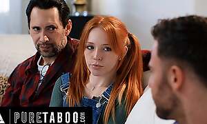 PURE TABOO He Shares His Petite Stepdaughter Madi Collins About A Social Worker To Keep Their Disregard a close