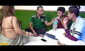 18yrs Cute girls join around stepmom Coition program! Indian Switching Coition
