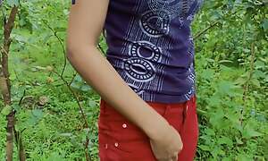 Desi Indian virgin bhabhi enjoying outdoor Chut chudai by her go steady with