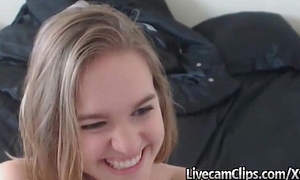 Naughty Teen Spread out Goes Wicked And Roasting On Webcam!