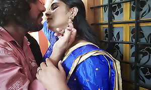 Kerala half saree BDSM hand on magnifying glass and hot romance on touching pussy and ass lick romance, Mallu hot sex by Vaishnavy and Sharun Raj