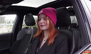 GERMAN SCOUT - First Anal Sex at Pickup Casting about Skinny Redhead Foxy Icegram