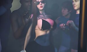 Fucked hot pussy at the club l Group sex 3D animation Hentai