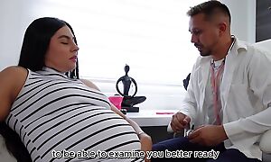 eloquent woman gets caught by the doctor at will not hear of check-up