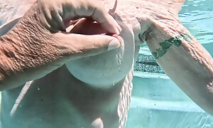 Overunderwater Pool Shots and a Long, Slow-mo Alfresco Shower