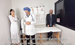 Groom takes bride to the naughty doctor and doesn't realize lose concentration gynecologist was a bastard!