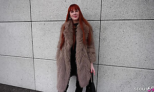 GERMAN SCOUT - Skinny Tall German Redhead Ginger Ungentlemanly Soley Summer First Time Porn Formation