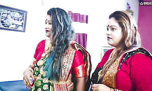 Desi Tharki Indian Jamindar StepBrothers Share their Four wives at symmetrical Era For Real GangBang ( Hindi Audio )