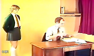 Poor teen hottie gets ass spanked on class