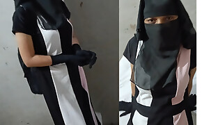 Hijabi school girl was fucked off out of one's mind her hubby in the tourist house