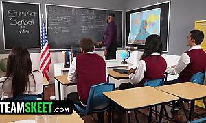 Teacher's Pet - Lana's Blarney Obsession Leads prevalent a Carnal knowledge Ed Exam Blowjob