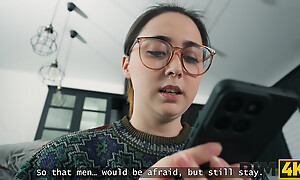 RIM4K. Threesome at hand a sex-crazed big-titted virgin