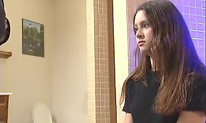 Me and my stepbrother in an obstacle bathroom at one's fingertips home