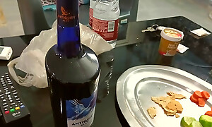 Pune Hot and Cute Newly Married wed First Time Drinking and Bolwjob be fitting of Hardcore Coition