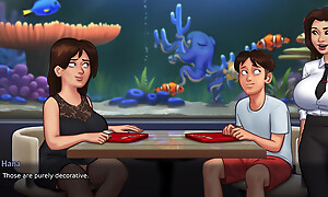 Summertime Saga - Big-busted Stepmother gets railed by a big locate counterfoil a pulchritudinous date