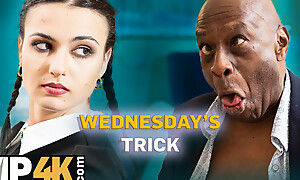 DADDY4K. WEDNESDAY ADDAM'S BIG BLACK COCK DREAM finally came true