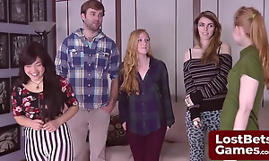 New Girls Enlarge a Wild Fillet Rock Paper Scissors Game