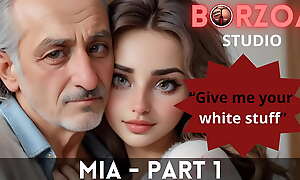Mia, an obstacle busty Turkish teen, eagerly surrenders her innocence to her horny grandfather in a moistness full hentai encounter.