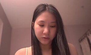 Youthful Asian beauty's seductive ASMR whispers with Matthew, teasing in HD solo allure.